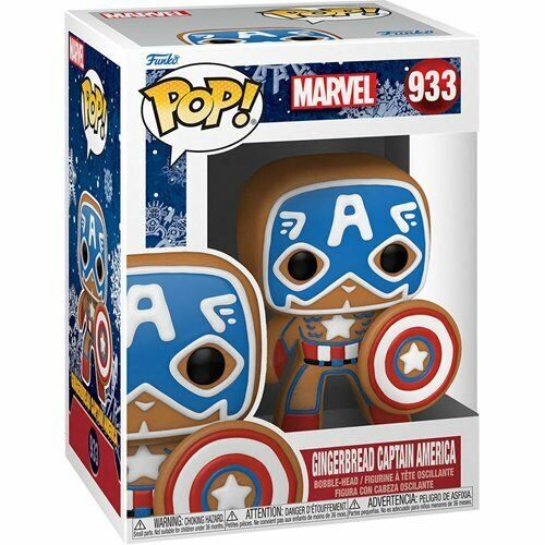 NEW SEALED 2021 Funko Pop Figure Marvel Holiday Gingerbread Captain America