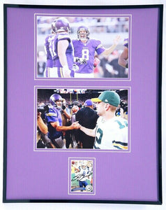 Sam Bradford Signed Framed 16x20 Photo Set Vikings Oklahoma