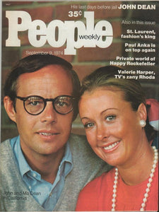 People Weekly Magazine September 9 1974 John & Mo Dean Valerie Harper