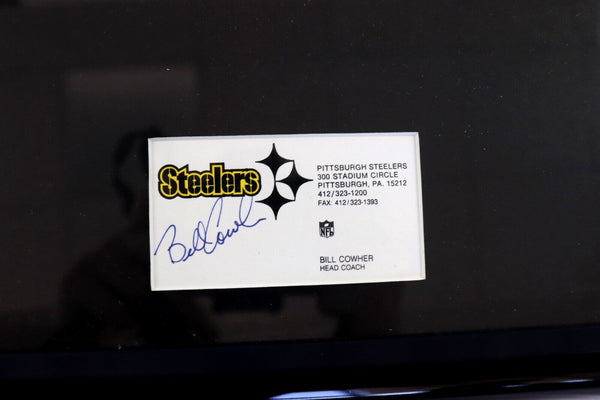 1996 Pittsburgh Steelers Team Signed Framed Display JSA Strzelczyk Bettis Cowher