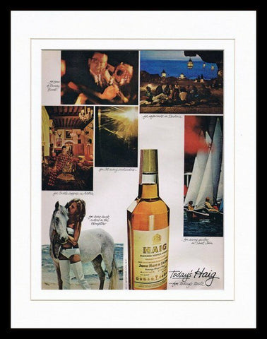 1966 Haig Scotch Whiskey Framed 11x14 ORIGINAL Vintage Advertisement