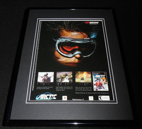 Arctic Thunder 2001 PS2 XBox Framed 11x14 ORIGINAL Vintage Advertisement 