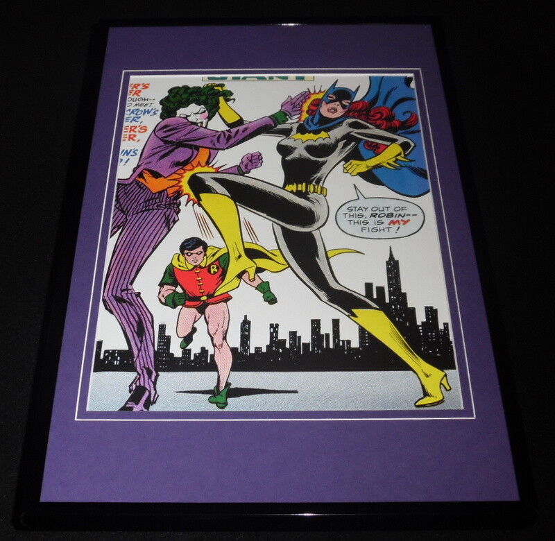 Batgirl vs Joker's Daughter Framed 11x17 Poster Display DC Comics