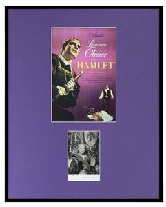 Sir Laurence Olivier Signed Framed 16x20 Hamlet Photo Poster Set AW