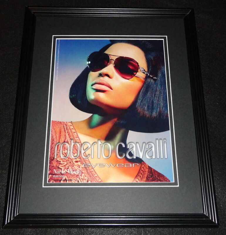 Nicki Minaj 2015 Roberto Cavalli Eyewear Framed 11x14 ORIGINAL Advertisement