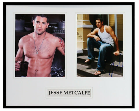 Jesse Metcalfe Signed Framed 16x20 Shirtless Photo Display Dallas