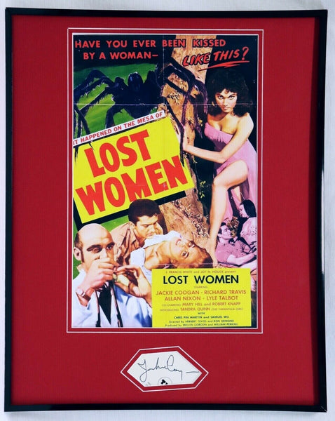 Jackie Coogan Signed Framed 16x20 Lost Women Poster Display