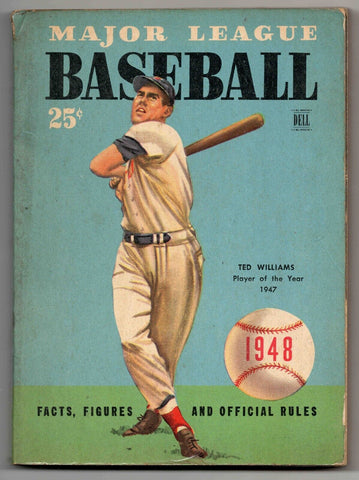 VINTAGE 1948 Major League Baseball Book Ted Williams Cover