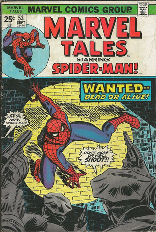 Marvel Tales #53 ORIGINAL Vintage 1974 Reprints Spider-Man #70