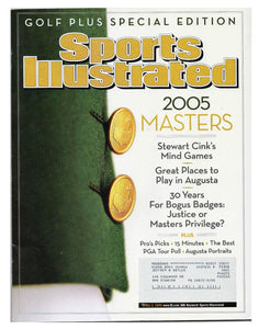 Apr 5 2005 Sports Illustrated Magazine Masters Preview Stewart Cink