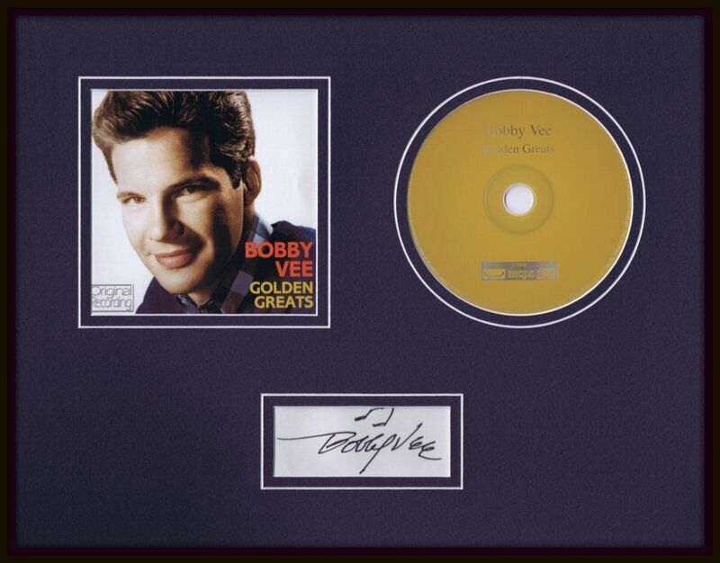 Bobby Vee Signed Framed 11x14 Golden Greats CD & Photo Display