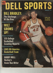 Jan 1965 Dell Sports Magazine Bill Bradley Wilt Chamberlain Bobby Hull