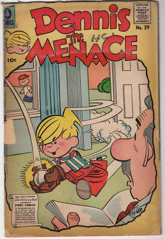 Dennis the Menace #29 VINTAGE 1958 Pines Comics Baseball Cover