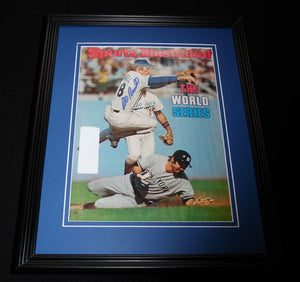 Bill Russell Signed Framed 1977 Sports Illustrated Magazine Cover Dodgers