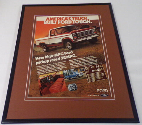 1981 Ford MPG Truck Framed 11x14 ORIGINAL Vintage Advertisement