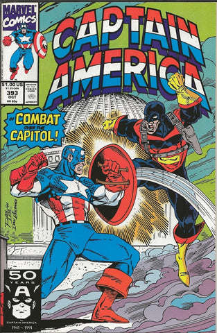 Captain America #393 ORIGINAL Vintage 1991 Marvel Comics 