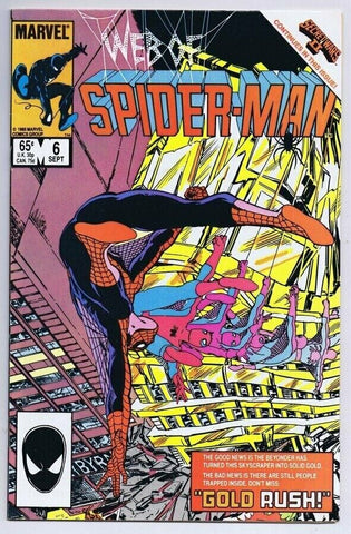 Web of Spider-Man #6 ORIGINAL Vintage 1985 Marvel Comics 