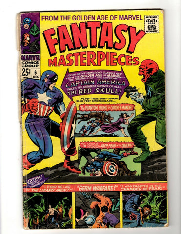 Fantasy Masterpieces #6 ORIGINAL Vintage 1966 Marvel Comics Captain America