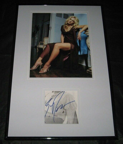 Elisabeth Rohm Signed Framed 12x18 Photo Display JSA 