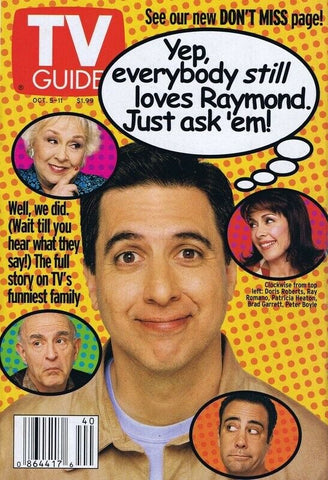 ORIGINAL Vintage Oct 5 2002 TV Guide No Label Everybody Loves Raymond Cast