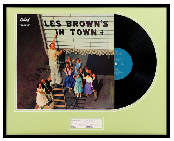 Les Brown in Town Signed Framed 1956 Record Album Display JSA