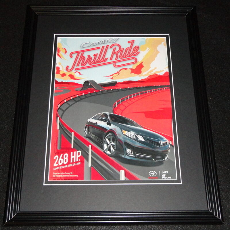 2013 Toyota Camry Framed 11x14 ORIGINAL Advertisement