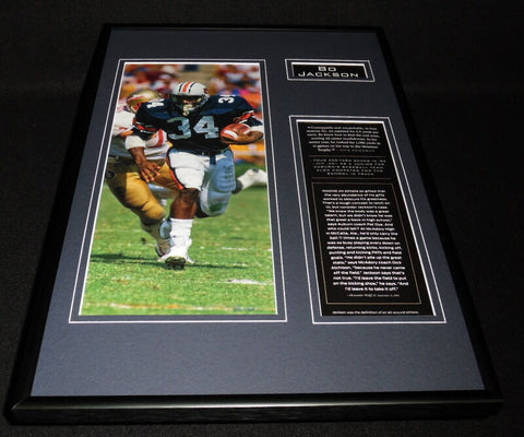 Bo Jackson Framed 12x18 Photo Display Auburn Tigers