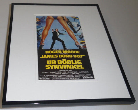 For Your Eyes Only Framed 11x14 Repro Poster Display Roger Moore James Bond