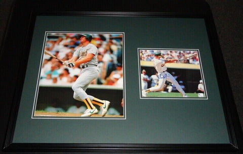 Mark McGwire Signed Framed 18x24 Photo Display A's Cardinals