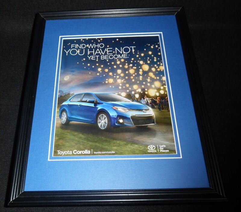 2015 Toyota Corolla Framed 11x14 ORIGINAL Advertisement B