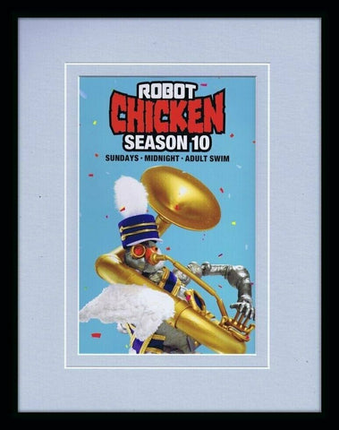 Robot Chicken 2019 Season 10 Adult Swim Framed 11x14 ORIGINAL Advertisement 