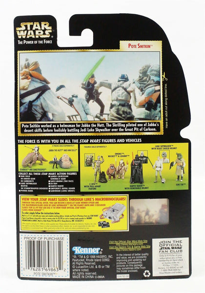 VINTAGE SEALED 1997 Star Wars POTF Pote Snitkin Freeze Frame Action Figure