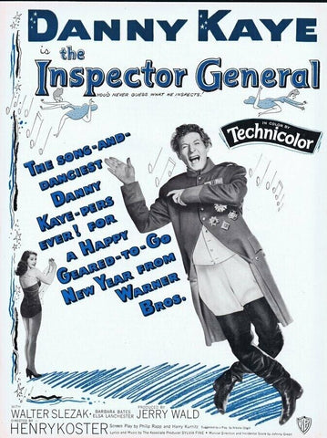 The Inspector General 1950 ORIGINAL Vintage 9x12 Industry Ad Danny Kaye