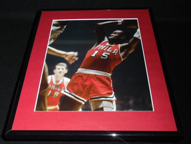 Hal Grier Framed 11x14 Photo Display 76ers vs Knicks