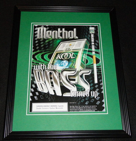 2001 Kool Cigarettes Framed 11x14 ORIGINAL Advertisement