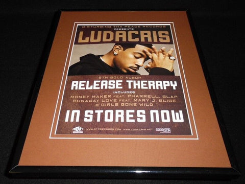 Ludacris 2007 Release Therapy 11x14 Framed ORIGINAL Vintage Advertisement 