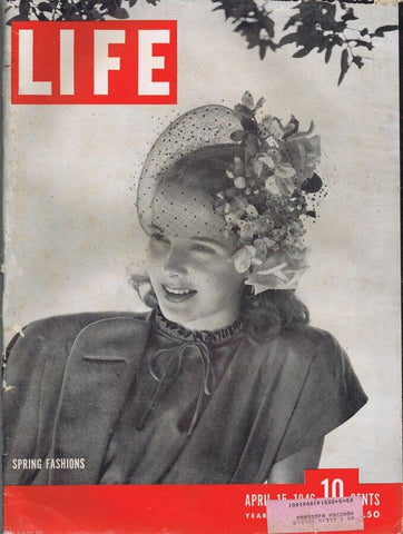 ORIGINAL Vintage Life Magazine April 15 1946 Spring Fashions