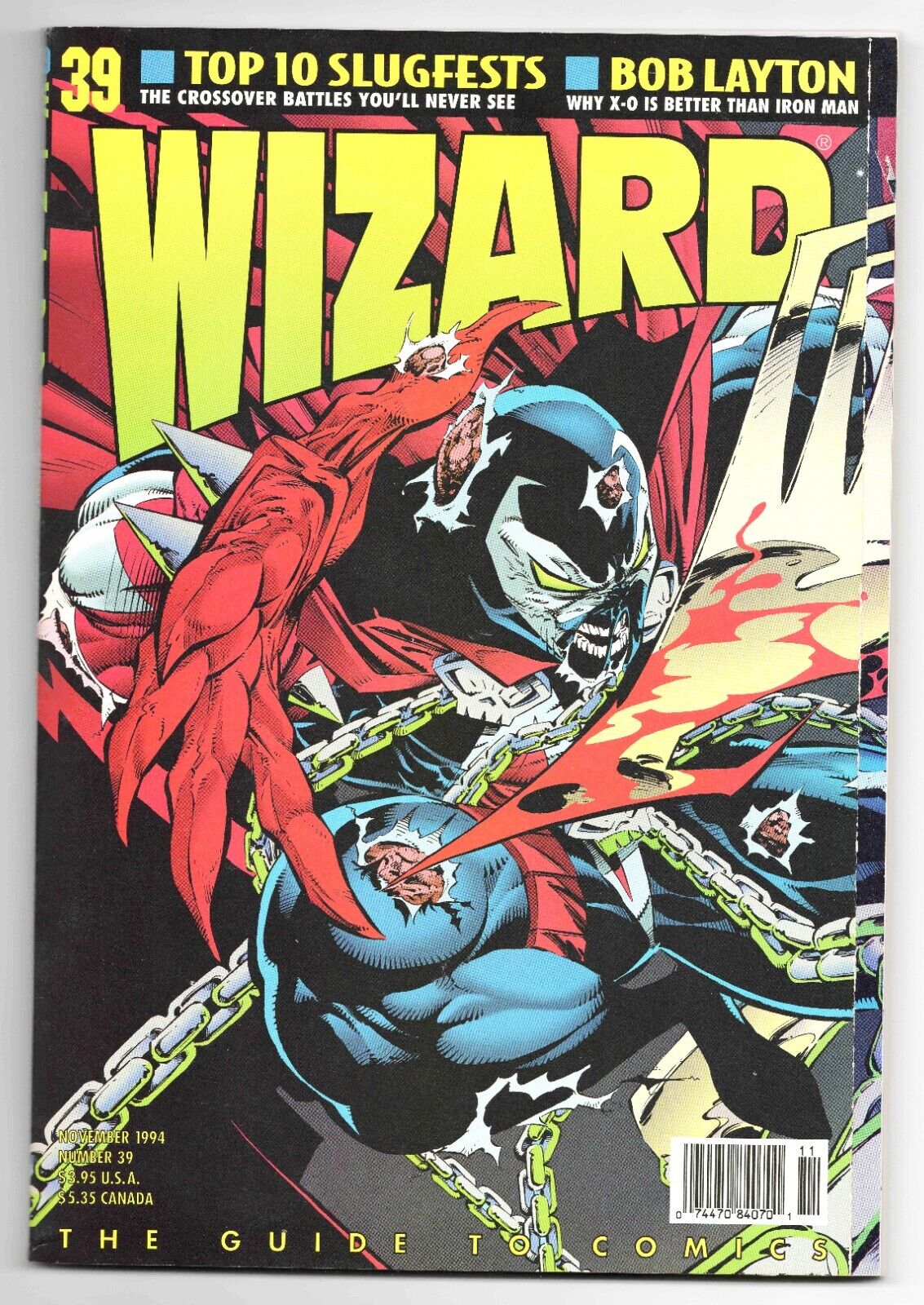 Wizard Magazine #39 VINTAGE 1994 Spawn Cover