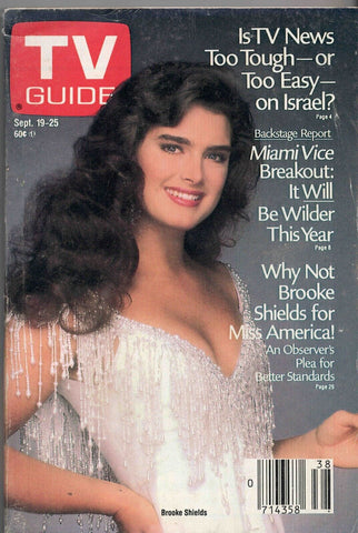 Sep 19 1987 TV Guide Magazine B Shields Miami Vice