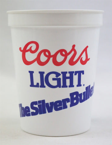 VINTAGE Coors Light Silver Bullet Plastic Beer Cup