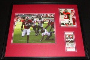 2008 Alabama vs Arkansas St Framed 16x20 Photo & Repro Ticket & Program Set