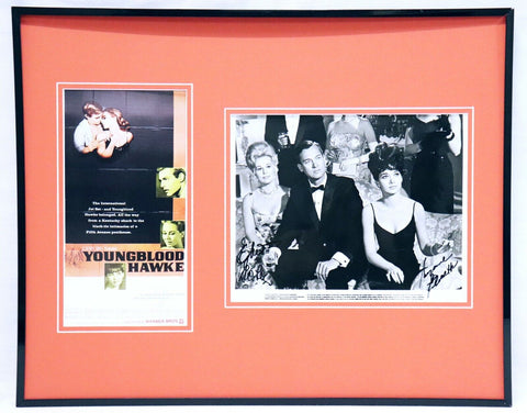 Youngblood Hawke Cast Signed Framed 16x20 Photo Set JSA S Pleshette & Eva Gabor