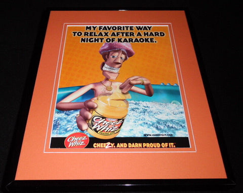 2001 Kraft Cheez Whiz Framed 11x14 ORIGINAL Vintage Advertisement