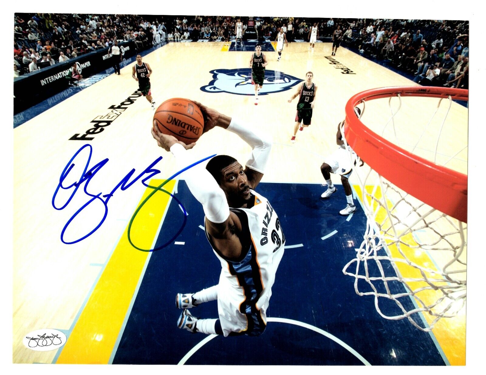 OJ Mayo Signed 8x10 Photo JSA Grizzlies