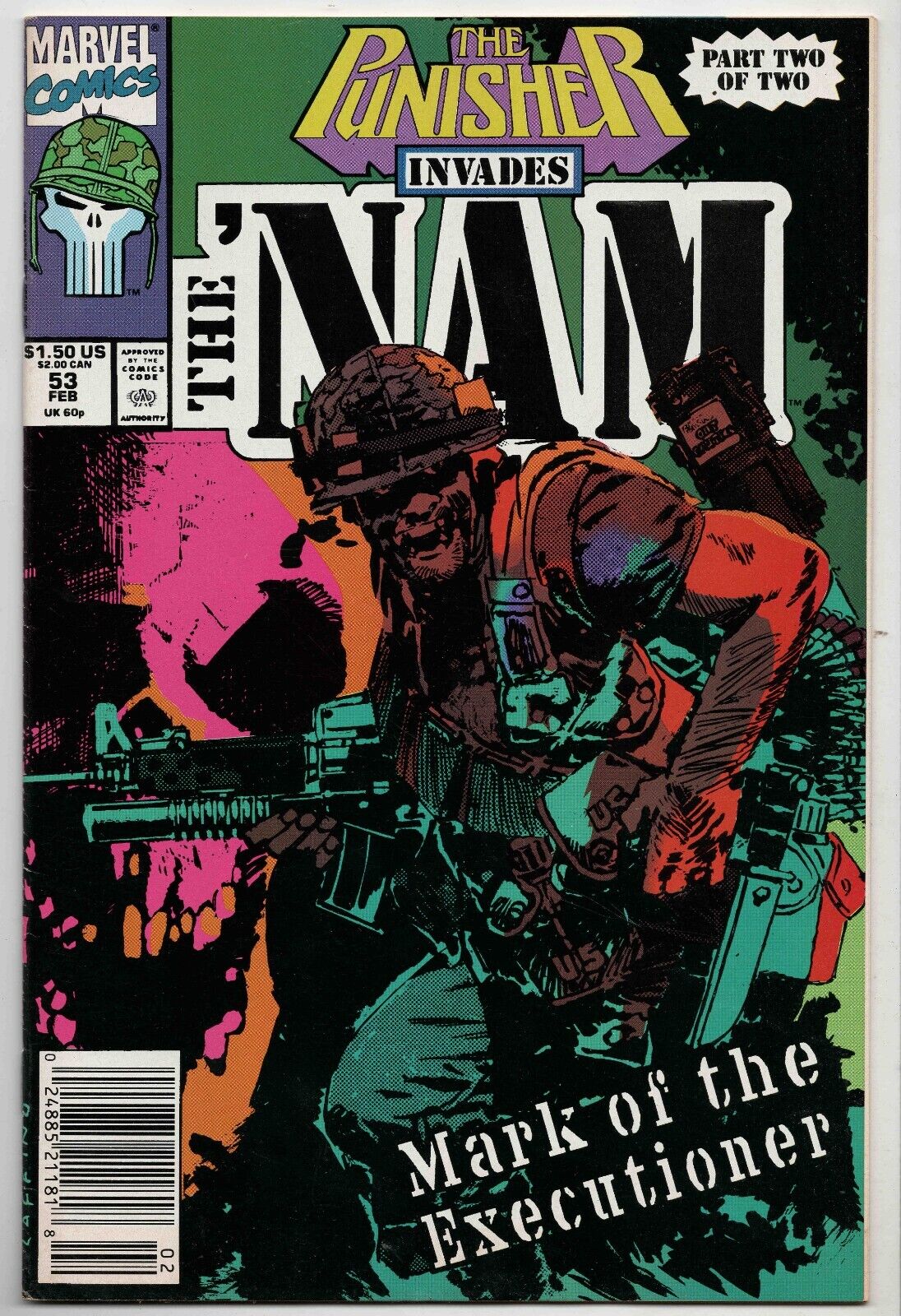 The Nam #53 VINTAGE 1991 Marvel Comics Punisher