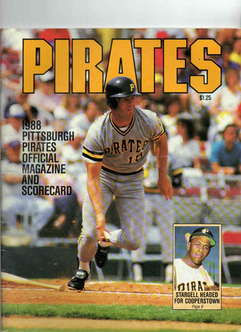 VINTAGE 1988 Pittsburgh Pirates San Francisco Giants Program Scored