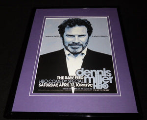 Dennis Miller The Raw Feed 2003 HBO Framed 11x14 ORIGINAL Advertisement