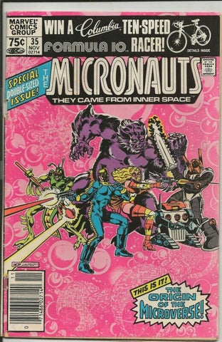 Micronauts #35 ORIGINAL Vintage 1981 Marvel Comics Microverse