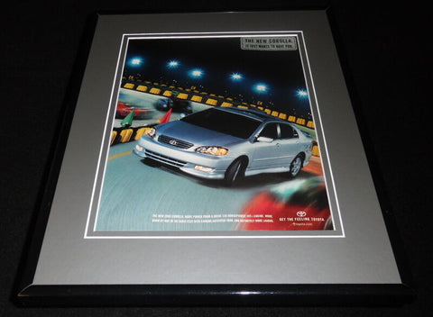 2003 Toyota Corolla Framed 11x14 ORIGINAL Vintage Advertisement