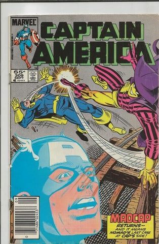 Captain America #309 ORIGINAL Vintage 1985 Marvel Comics 